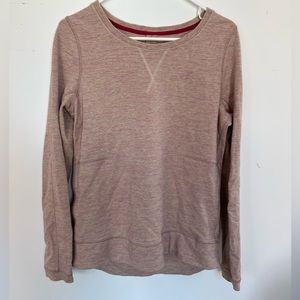 Lululemon lightweight running sweatshirt with huge inner kangaroo pocket.